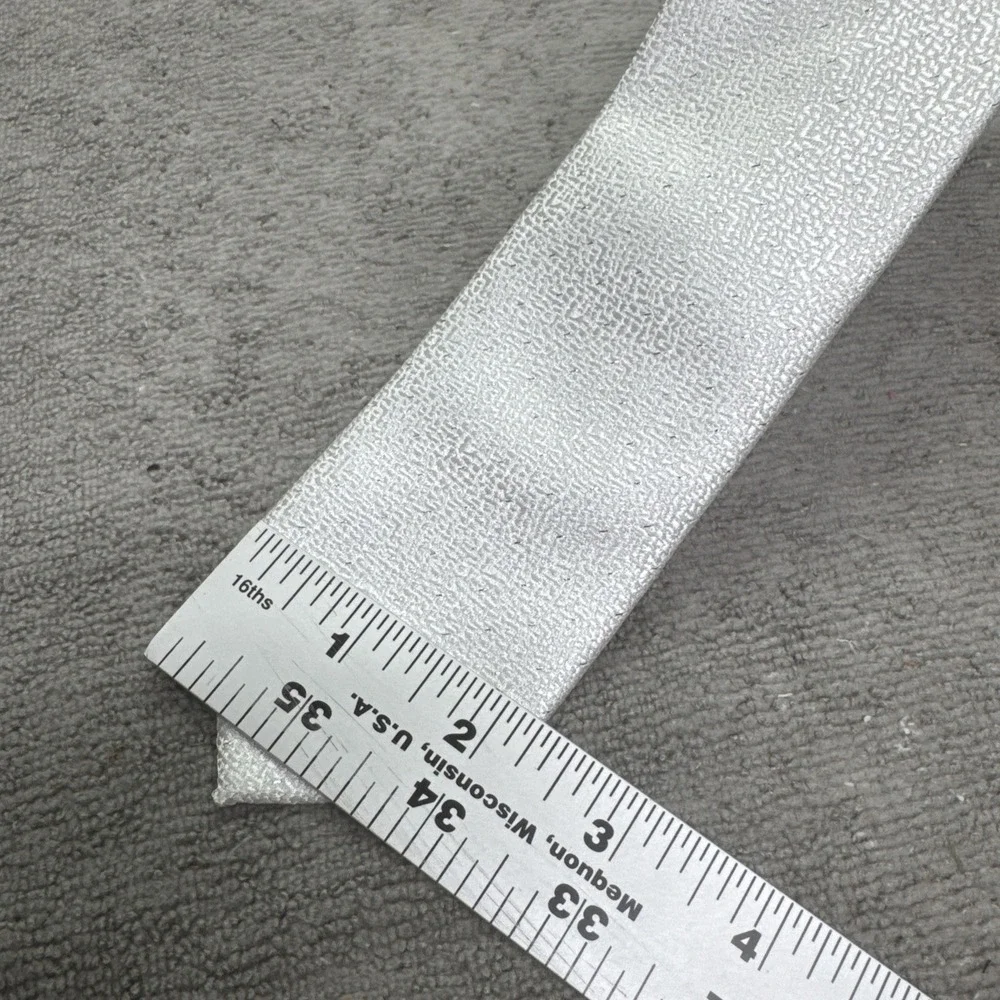Imani Uomo White Sparkly Men's Tie Prom Night‎ Out Bachelor Party Dance Gala